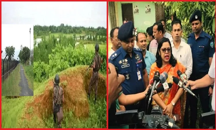 নাইক্ষ‍্যংছড়ি সীমান্ত পরিদর্শনে বান্দরবান জেলা প্রশাসক