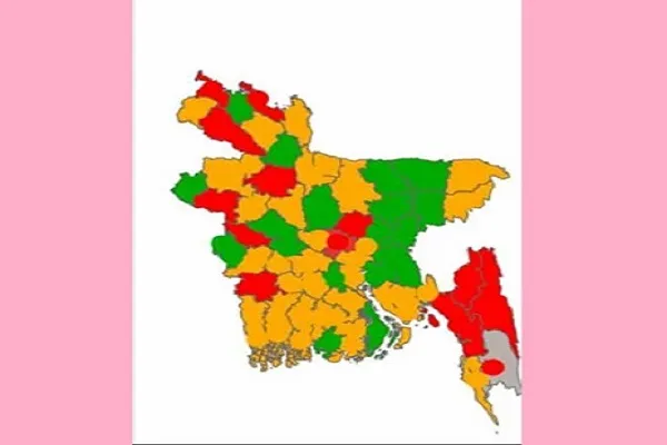 করোনা সংক্রমণে উচ্চ ঝুঁকিতে ঢাকা-চট্টগ্রামসহ ১২ জেলা