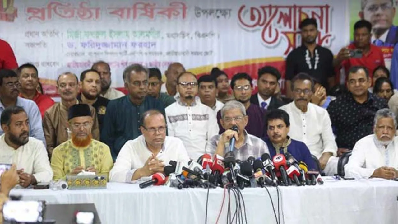 অন্তর্বর্তী সরকারের ভিন্ন কোনো রাজনৈতিক অ্যাজেন্ডা নেই : বিশ্বাস মির্জা ফখরুলের