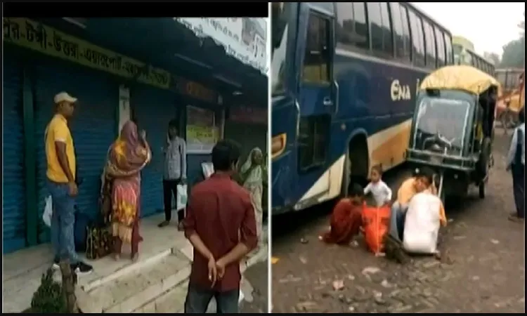 রংপুরে পরিবহন ধর্মঘট, চরম দুর্ভোগে যাত্রীরা
