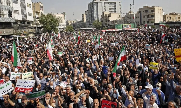Iran protests flare