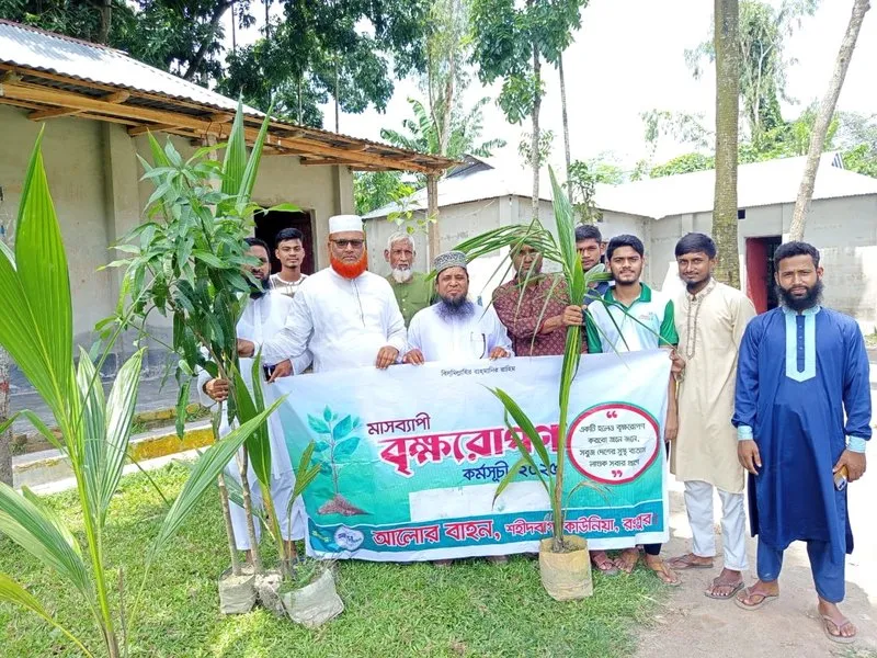 কাউনিয়ায় আলোর বাহনের বৃক্ষরোপণ কর্মসূচি অনুষ্ঠিত