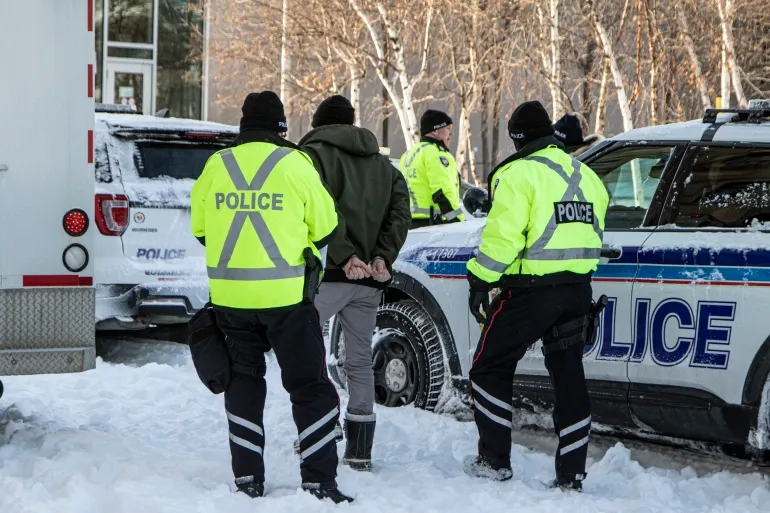 Ottawa police arrest protesters to end Canadian trucker blockade
