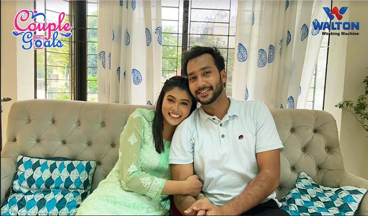 ওয়ালটন ওয়াশিং মেশিন প্রেজেন্টস ‘কাপল গোলস’  অনুষ্ঠানের আড্ডায় তারকা দম্পতিরা