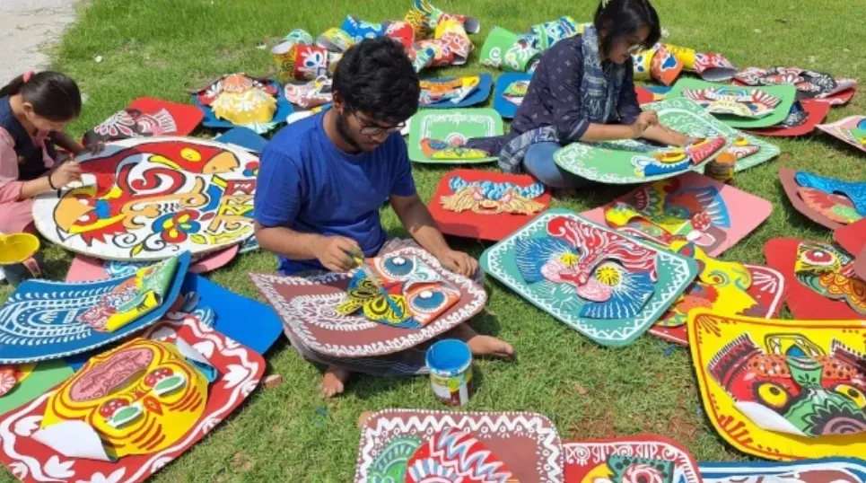 Preparation for Mangal Shobhajatra going on full swing in Barisal