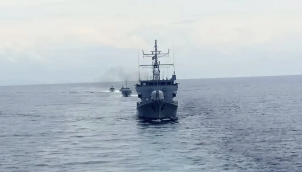 Philippines' Marcos in India as navies hold joint drills