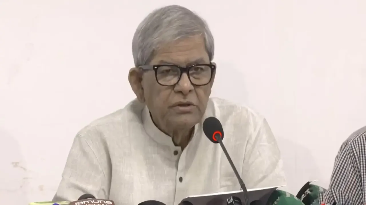 শেখ হাসিনার সঙ্গে আ’লীগসহ গণহত্যায় জড়িত সকলের বিচার করা উচিত : মির্জা ফখরুল