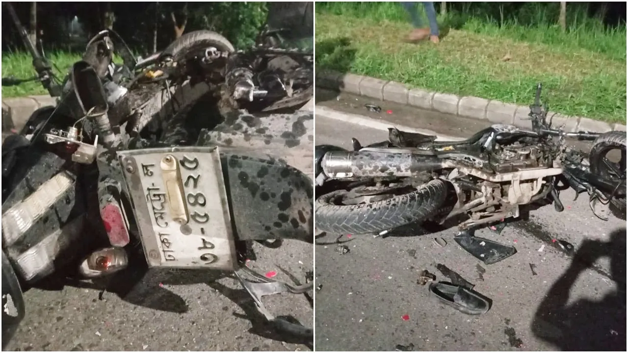 পদ্মা সেতুর টোলপ্লাজায় মোটরসাইকেলে বাসের ধাক্কা, নিহত ২