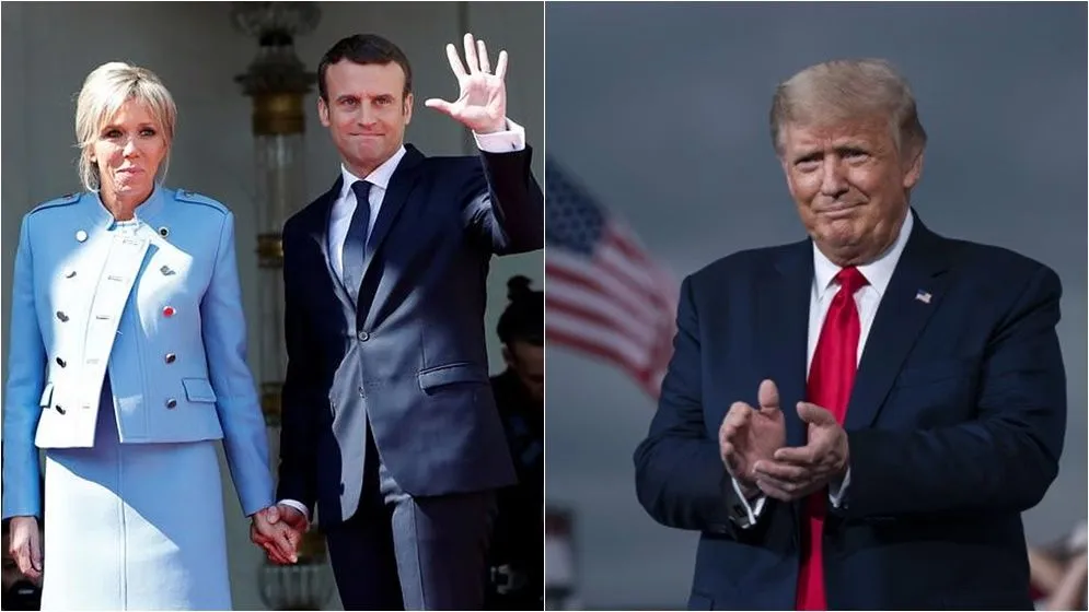 ট্রাম্পের কটাক্ষের জবাবে যে প্রতিক্রিয়া জানালেন ম্যাক্রোঁ