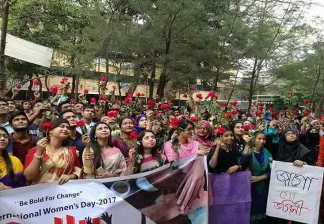 জবিতে নারী দিবস উপলক্ষে র‌্যালী