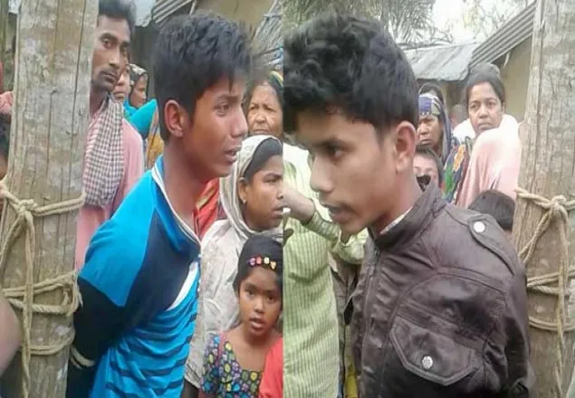 চুরির অভিযোগে ২ কিশোরকে গাছে বেঁধে নির্যাতন