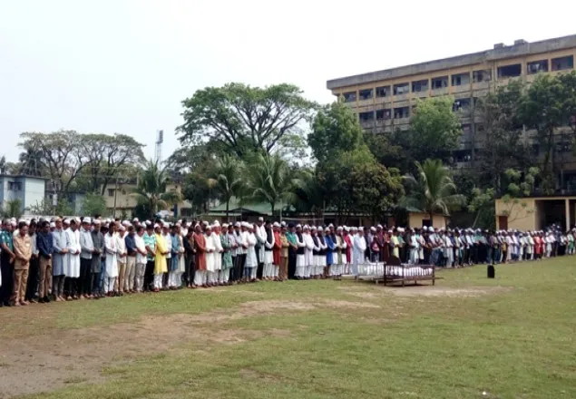 সিলেটে নিহত দুই পুলিশ কর্মকর্তার জানাযা সম্পন্ন