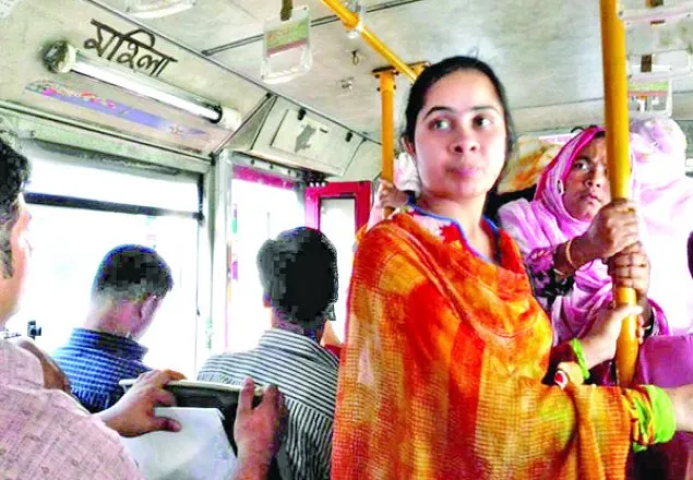 বাসে সংরক্ষিত নারী সিটে বসলে এক মাসের জেল
