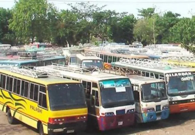 যশোর-নড়াইল রুটে বাস চলাচল বন্ধ