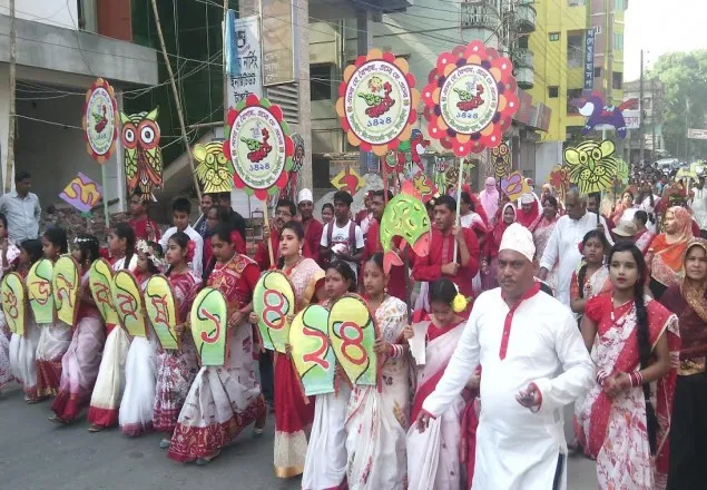 বিভিন্ন আয়োজনের মধ্যে দিয়ে টাঙ্গাইলে নববর্ষ উদযাপন
