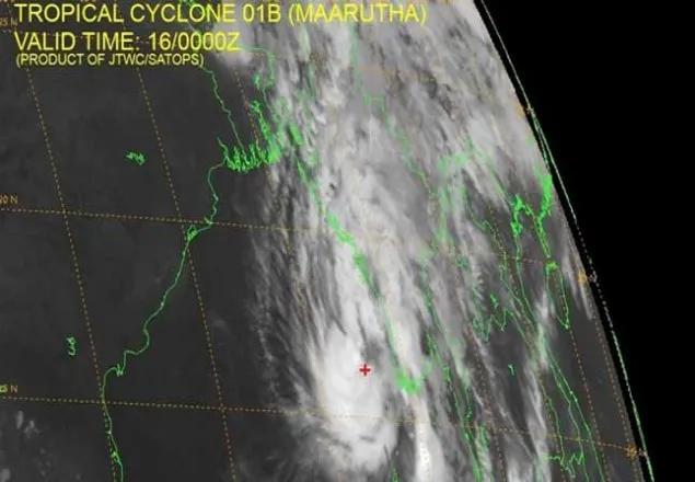 বঙ্গোপসাগরে ঘূর্ণিঝড় ‘মারুথা’, হুঁশিয়ারি সংকেত