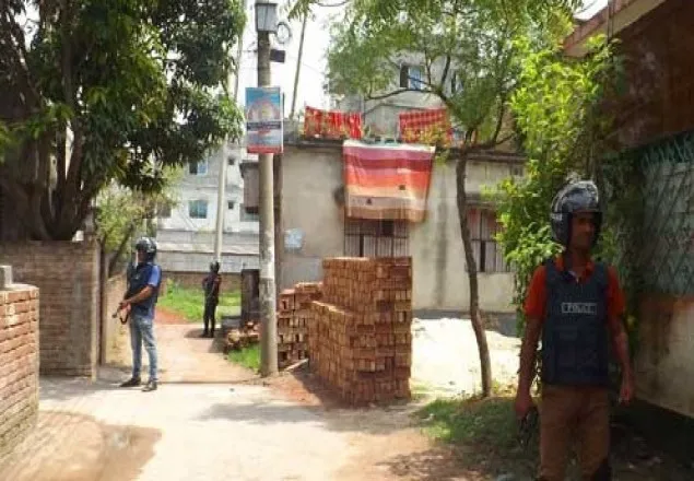 জঙ্গি আস্তানা নয়, রাজশাহীতে পুলিশের ব্লক রেইড