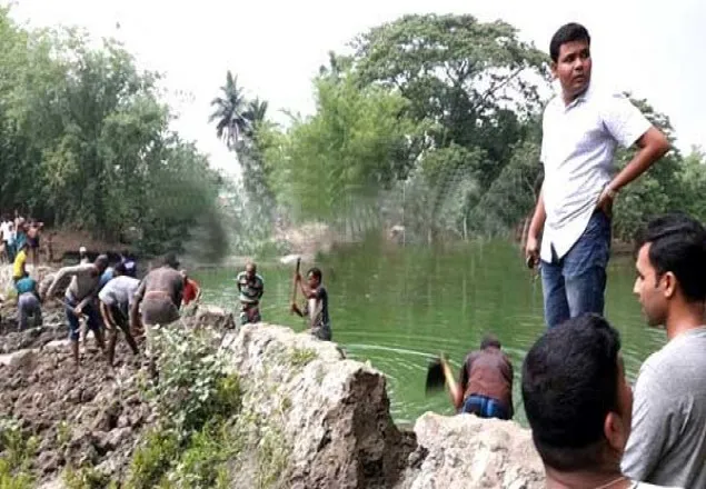 ২০ বছর পর দখলমুক্ত হচ্ছে যশোরের বেতনা নদী
