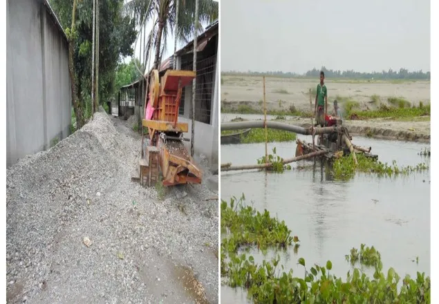 হাতীবান্ধায় এমপি’র নাম ভাঙ্গিয়ে পাথর উত্তোলন!