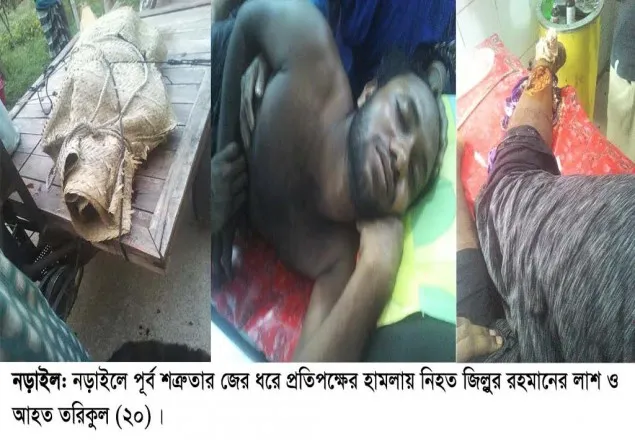 নড়াইলে শত্রুতার জের ধরে কুপিয়ে হত্যা