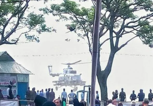 নেত্রকোনার খালিয়াজুড়ীতে পৌঁছেছেন প্রধানমন্ত্রী