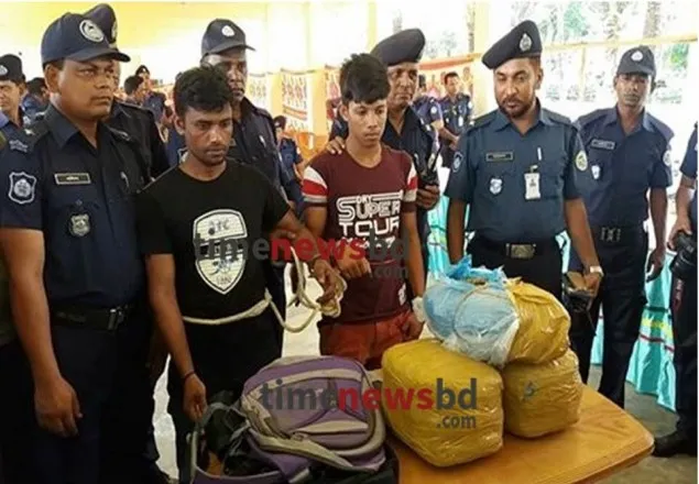 ভোলায় ৮ কেজি গাঁজাসহ ২ মাদক ব্যবসায়ী আটক 
