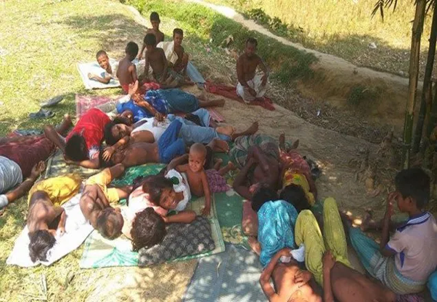 তীব্র গরমে মানবেতর জীবন কাটাচ্ছে রোহিঙ্গারা