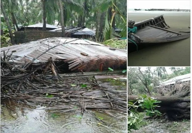 ঘূর্ণিঝড় ‘মোরা’র আঘাতে বহু বাড়িঘর বিধ্বস্ত, নারী-শিশুসহ নিহত ৬