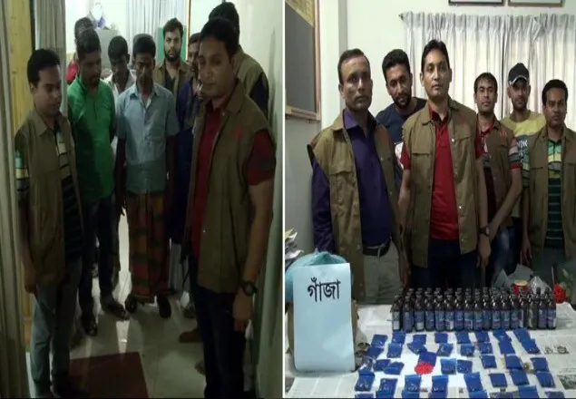 সাভারে বিপুল পরিমাণ মাদকসহ আটক ৫