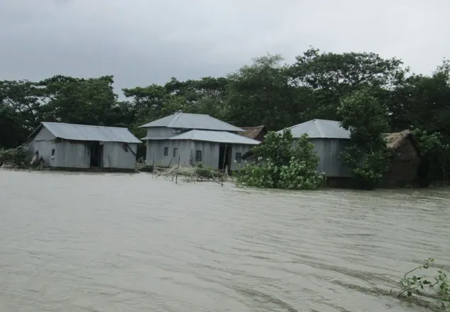 বন্যায় ফিসারী তলিয়ে ৭ কোটি টাকার ক্ষতি