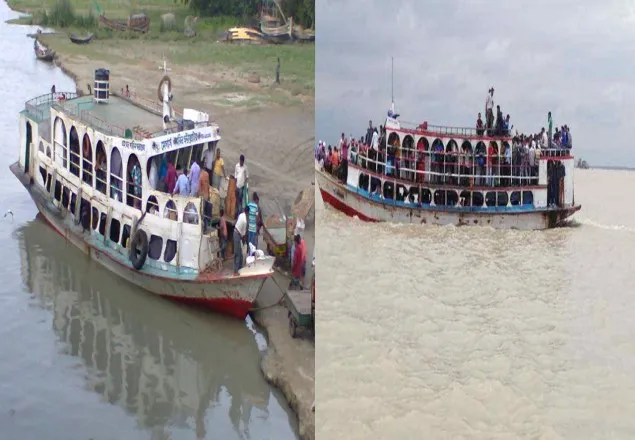 প্রশাসনের নিষেধাজ্ঞা অমান্য করে চলছে নৌ-যান