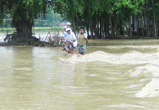 সুরমার পানি বিপদসীমার উপরে