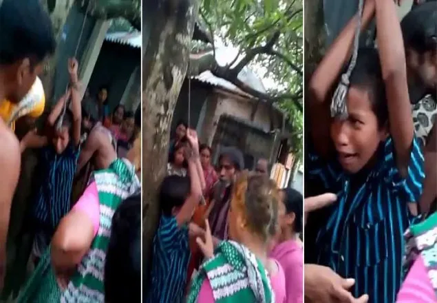 গাছে ঝুলিয়ে শিশু নির্যাতন : মামলা তুলতে হুমকির অভিযোগ