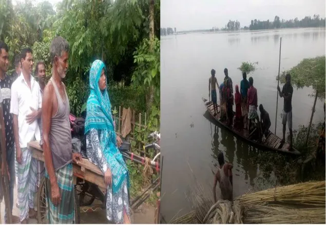 বন্যা কবলিত শত শত ভারতীয়’র বাংলাদেশে আশ্রয়