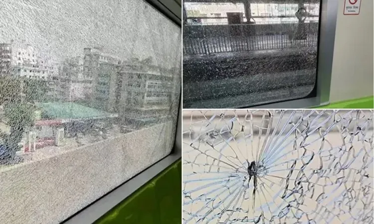 মেট্রোরেলে ঢিল ছোড়ায় ক্ষতি ১০ লাখ