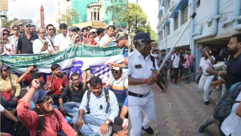 পশ্চিমবঙ্গে চাকরি গেল ২৬ হাজার স্কুল শিক্ষকের, শিক্ষককে লাথি