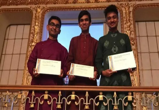  ‘স্টকহোম জুনিয়র ওয়াটার প্রাইজ’ পেল তিন বাংলাদেশি ছাত্র