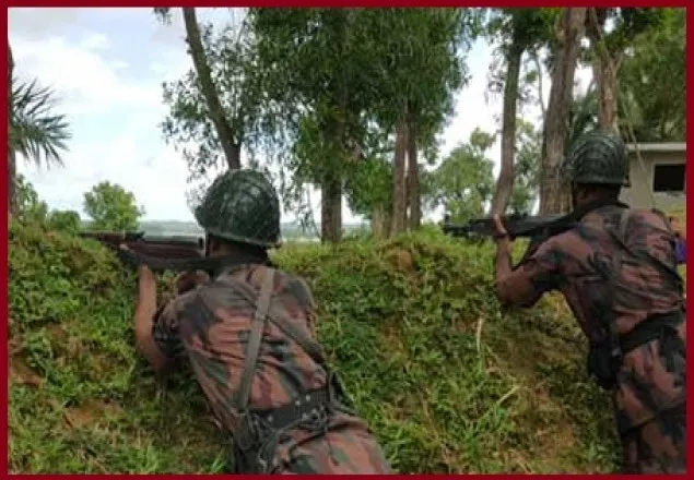 বাংলাদেশে মিয়ানমার বাহিনীর গুলিবর্ষণ, সতর্ক বিজিবি 