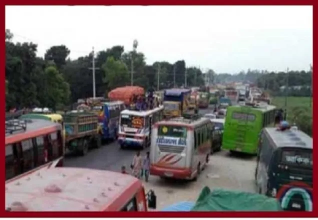 ঢাকা-টাঙ্গাইল মহাসড়কে ৬০ কিলোমিটার যানজট, দুর্ভোগে যাত্রীরা 