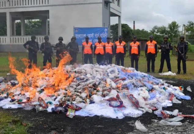 ভোলায় ৮ কোটি টাকার কারেন্ট জাল জব্দ