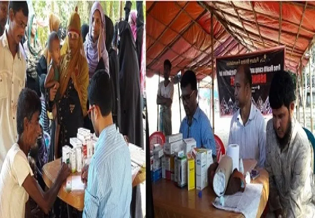 রোহিঙ্গাদের মাঝে ফিউচার ব্রিজের স্বাস্থ্যসেবা ও ত্রান বিতরণ