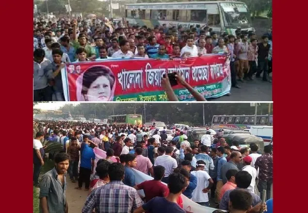 খালেদা জিয়াকে শুভেচ্ছা জানাতে বিমানবন্দর নেতাকর্মীদের ঢল 