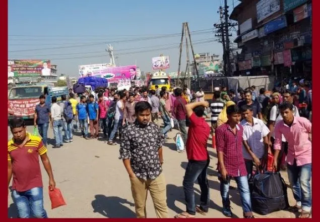 গাজীপুরে বাস চলাচল বন্ধ, বিএনপির ২৭ নেতকর্মী আটক  