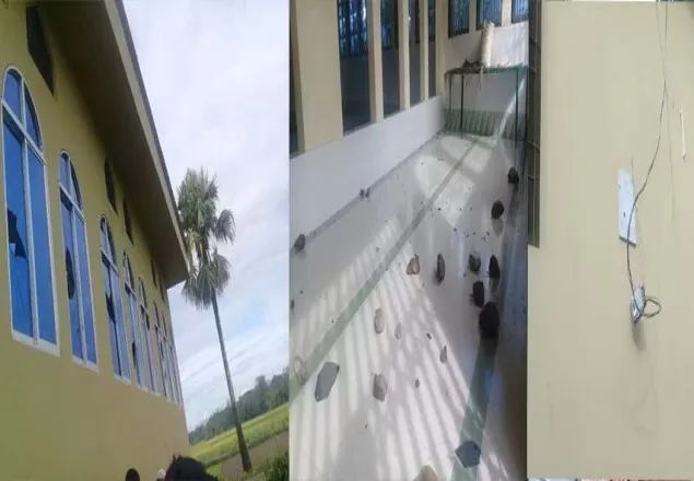 সুনামগঞ্জে মসজিদে দুর্বৃত্তদের হামলা-ভাঙচুর