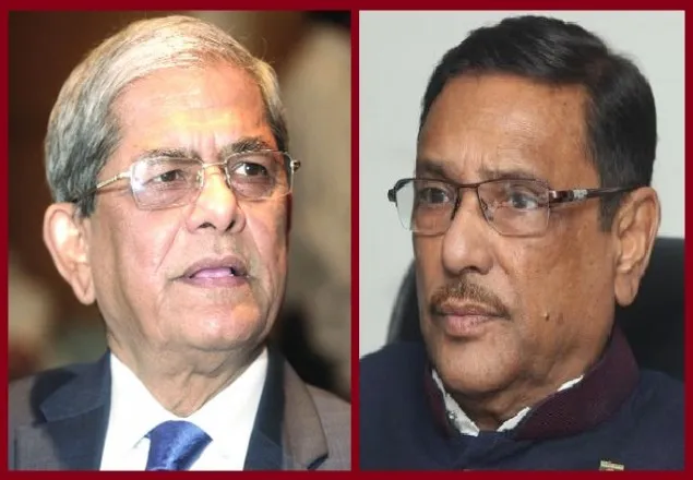 হঠাৎ বিমানবন্দরে সাক্ষাৎ কাদের-ফখরুলের 