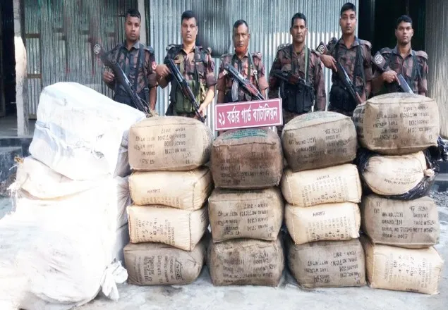 বেনাপোল সীমান্তে বিপুল পরিমাণ ভারতীয় পণ্য জব্দ