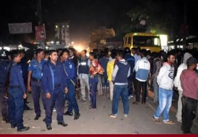 শিক্ষার্থী-শ্রমিক সংঘর্ষ, দিনাজপুরে বাস ধর্মঘট 