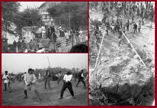 ভারতের হিন্দুরা যেভাবে বাবরি মসজিদ ভাঙ্গার মহড়া দিয়েছে  