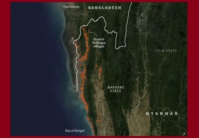 জ্বালিয়ে দেয়া হয়েছে পুরো রাখাইন: রয়টার্স  