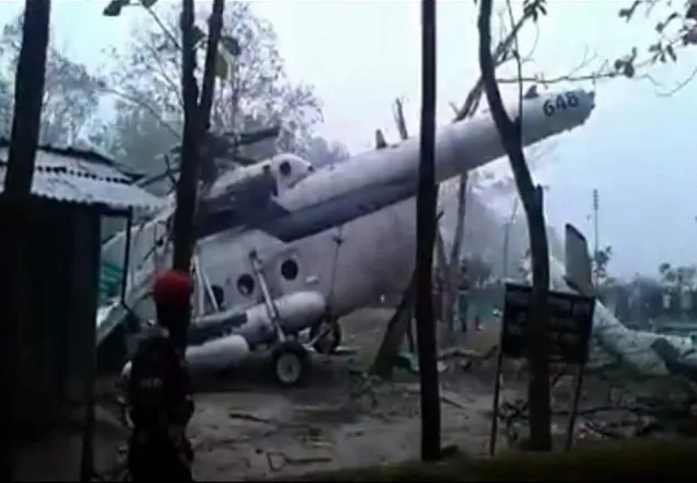 শ্রীমঙ্গলে বিমানবাহিনীর হেলিকপ্টার বিধ্বস্ত, আহত ৬ 